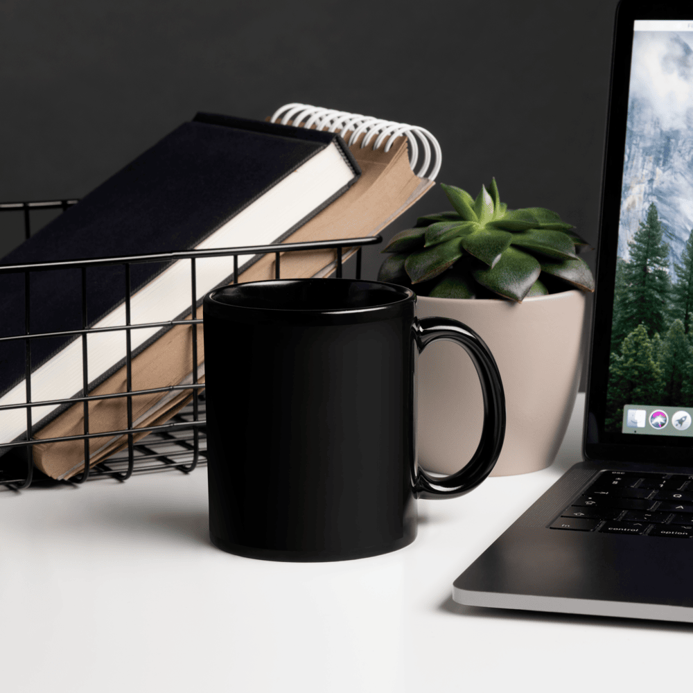 Black Glossy Mug