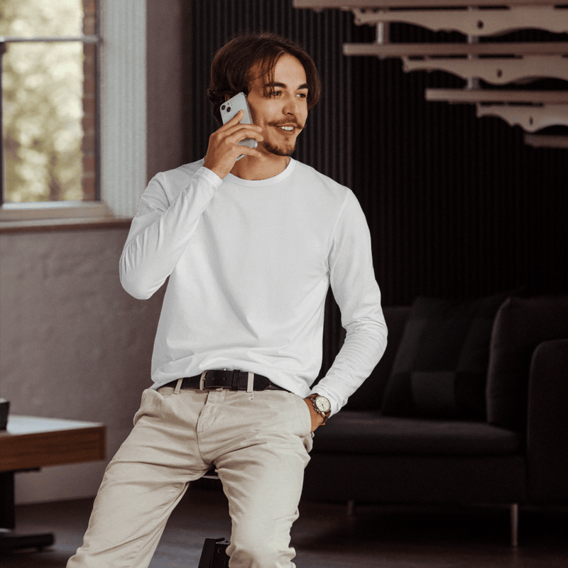 Men's Fitted Long Sleeve Shirt | Next Level 3601
